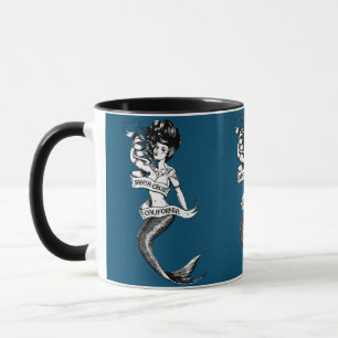 Caneca Papais noeis Cruz California Mermaid