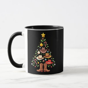Caneca Papais noeis de Árvores de Natal Ocidental do Cowb