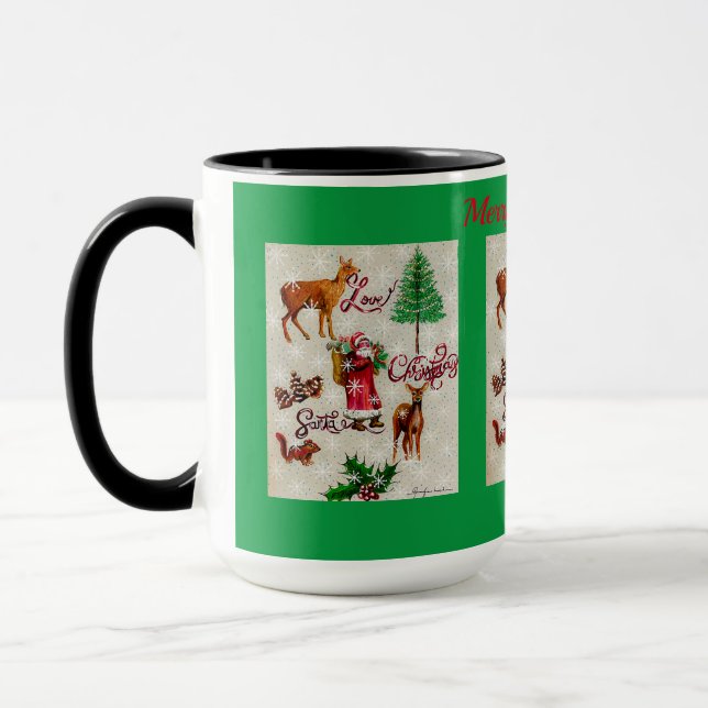 Caneca Papais noeis de Natal (Esquerda)
