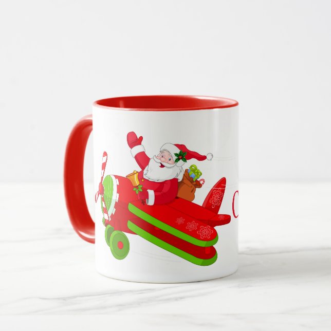 Caneca Papais noeis de Natal (Frente Esquerda)
