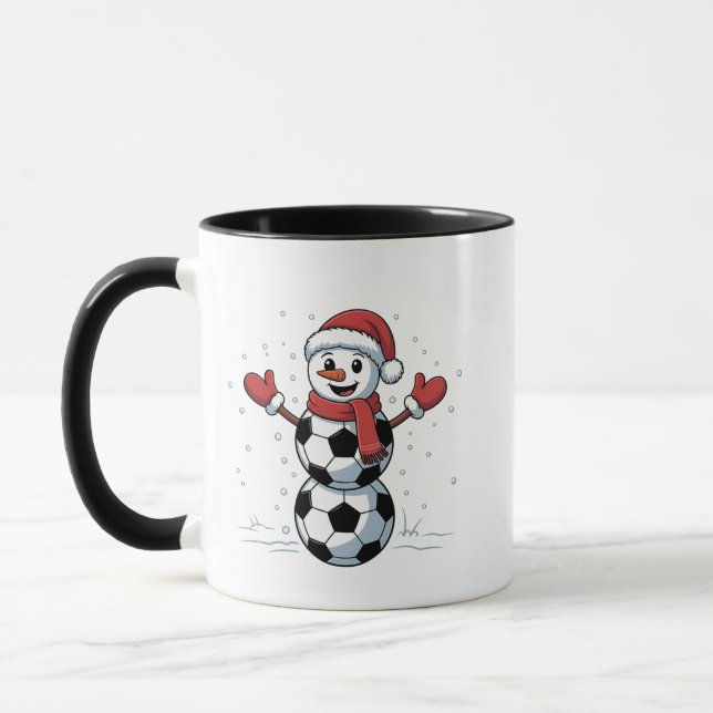 Caneca Papais noeis de Natal do Snowman Baseball Esporte (Esquerda)