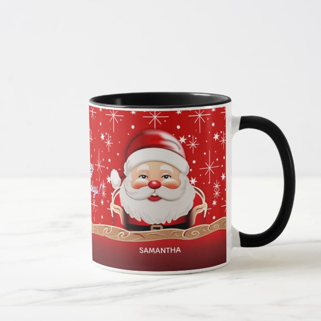 Caneca Papais noeis de Natal Felizes Coffee Mug (Direita)