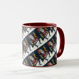 Caneca Papais noeis DE OSSOS DE JINGLE, ESQUELETO DE FÉRI