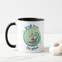 Papais noeis de surfe BFTG Coffee Mug