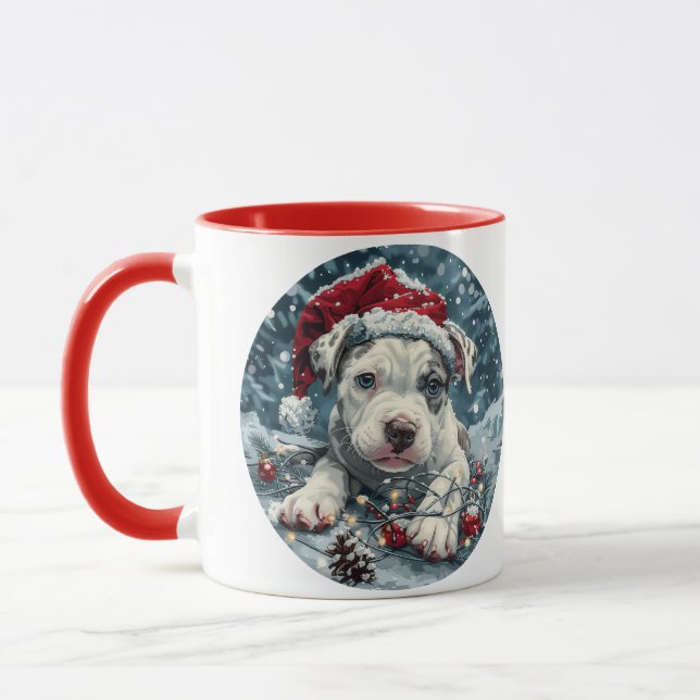 Caneca Papais noeis de Touro de Natal (Esquerda)