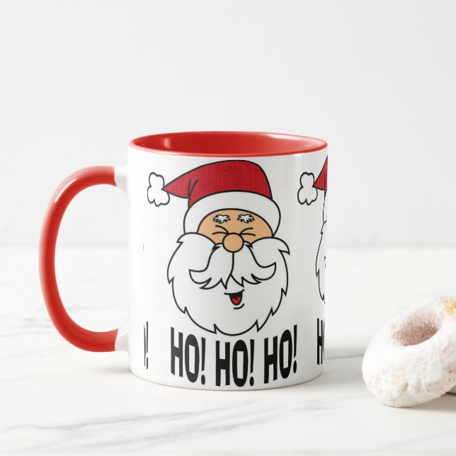 CANECA **PAPAIS NOEIS DIZEM HO HO** FUN NATAL (Com Donut)