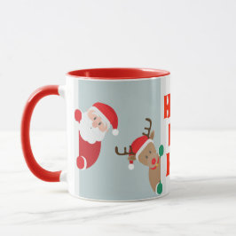 Caneca Papais noeis e Feriado Rudolph