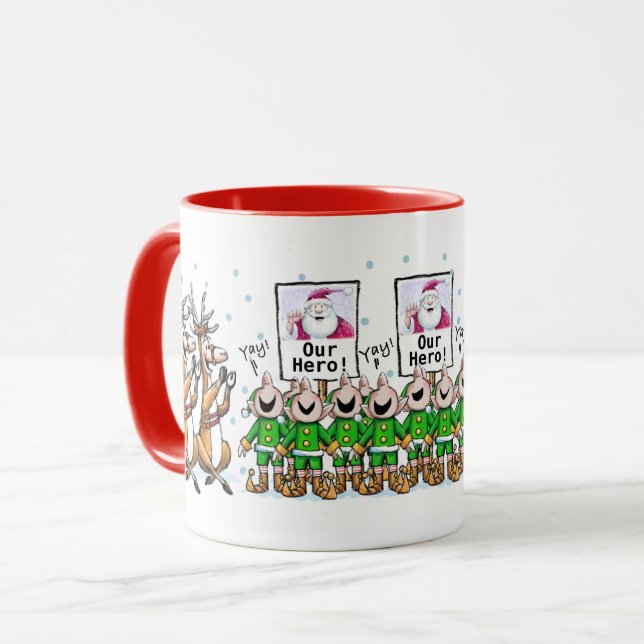 Caneca Papais noeis É Nosso Herói! (Frente Esquerda)