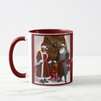 Caneca Papais noeis E Sra. Claus Mug