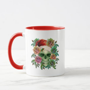 CANECA PAPAIS NOEIS ENGRAÇADOS CÉRELA VERDE E NATAL FLORA