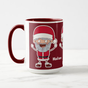 Caneca Papais noeis engraçados com nomes personalizados