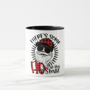 Caneca Papais noeis Engraçados Há alguns Ho na Casa