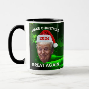 Caneca Papais noeis Engraçados Trump 2024 Tornem Excelent