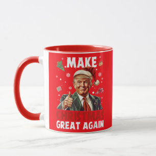 Caneca Papais noeis Engraçados Trump   Torne o Excelente 