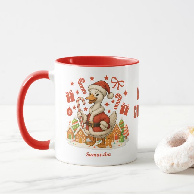 Caneca Papais noeis ganham o Natal (Com Donut)