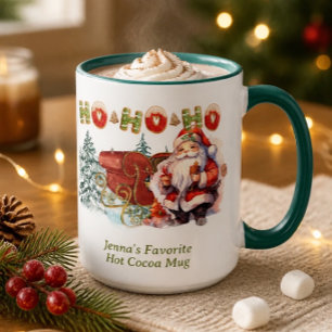 Caneca Papais noeis Ho-Ho Coffee Personalizado