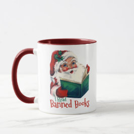Caneca Papais noeis Lê Livros Banidos