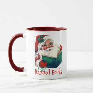 Caneca Papais noeis Lê Livros Banidos