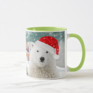 Caneca Papais noeis Polar Bear   Beary Christmas Mugs