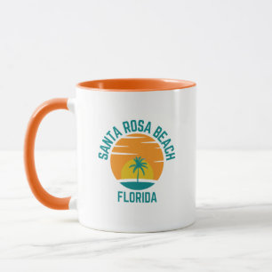 Caneca Papais noeis Rosa Beach Flórida Café Mug