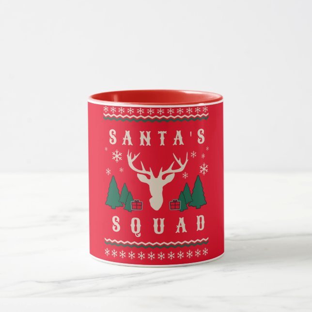 Caneca Papais noeis Squad e Sweater de Natal Feio (Centro)