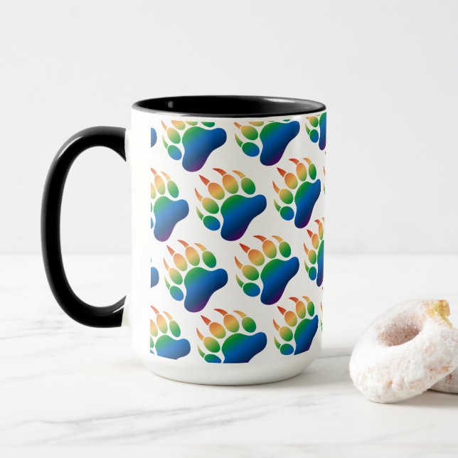 Caneca Papel de empacotamento do feixe de gay (Com Donut)
