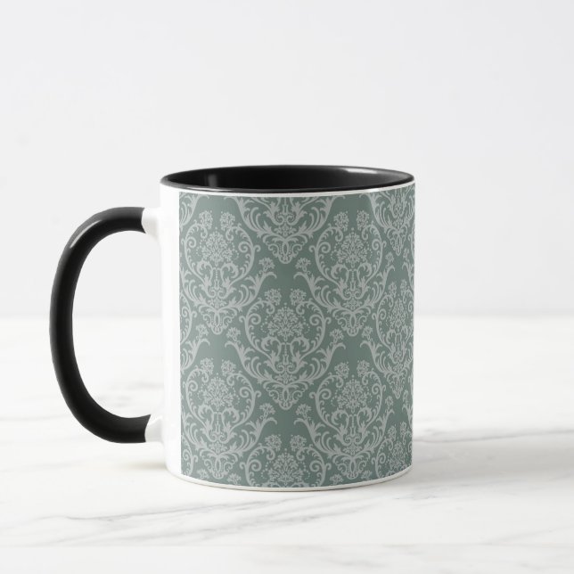 Caneca Papel de parede floral verde (Esquerda)