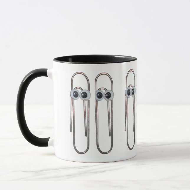 Caneca Paperclips de olhos googeados (Esquerda)