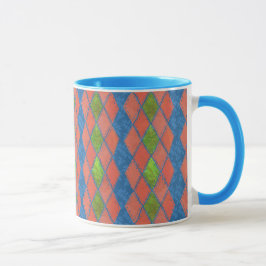 Caneca Papoila Cores Faux Ringer Coffee Mug