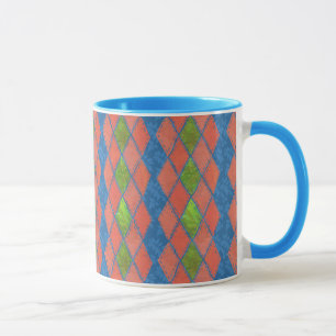 Caneca Papoila Cores Faux Ringer Coffee Mug