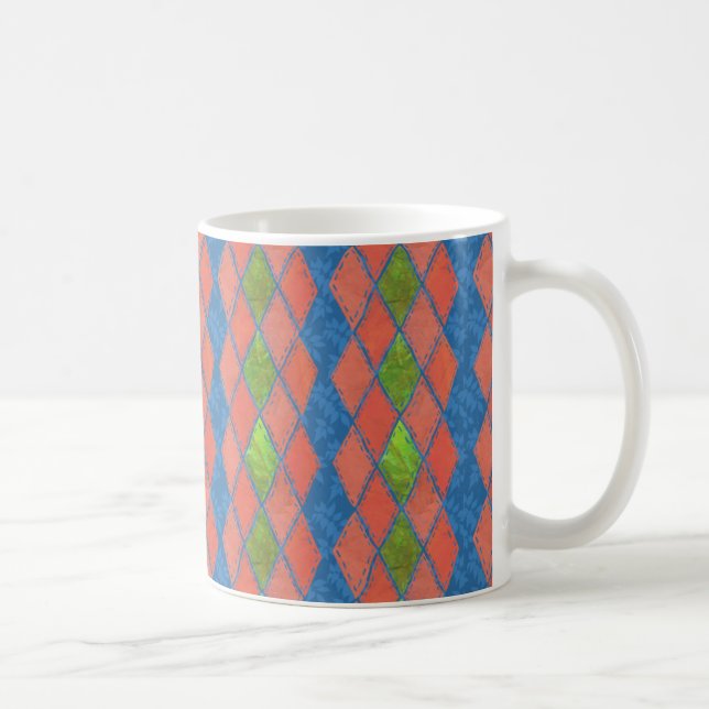 Caneca Papoila Cores Faux Ringer Coffee Mug (Direita)