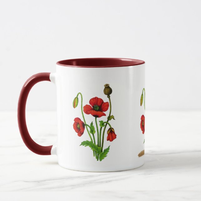 Caneca Papoila e um filhote de cachorro (Esquerda)