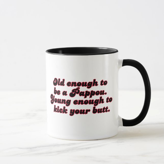 Caneca Pappou velho bastante (Direita)