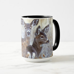 Caneca Par de Cervos-Mula Selvagens Califórnia
