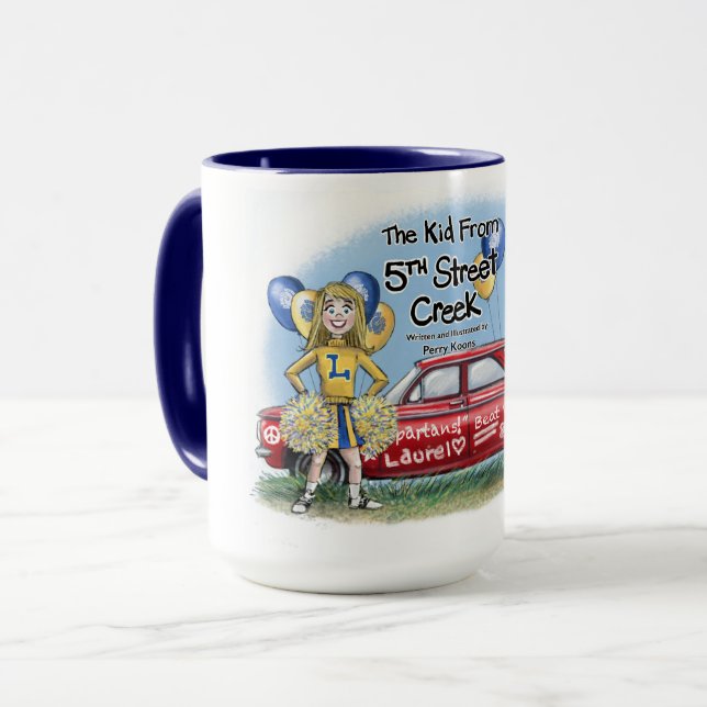 Caneca para a turma de 1972 da Laurel High School (Frente Esquerda)