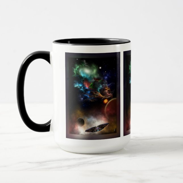 Caneca Para além do espaço e do tempo, espache-se na Arte (Esquerda)