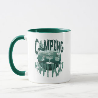 Caneca para amante de camping - Camping é o meu lu
