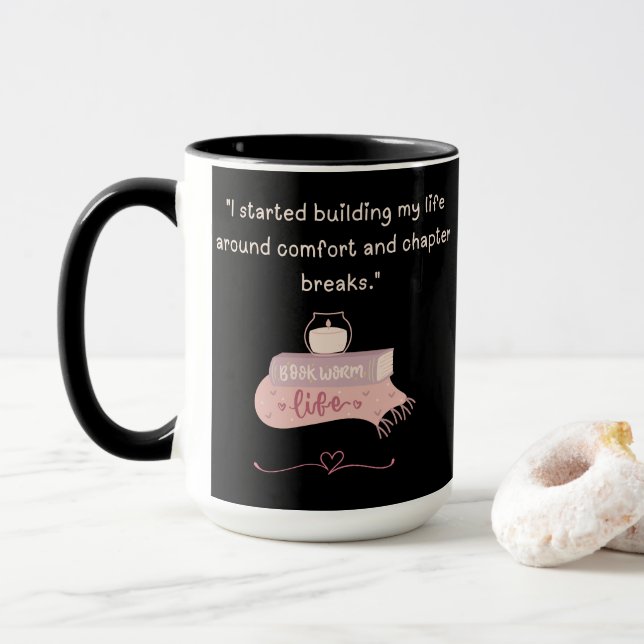 Caneca para Amantes de Literatura (Com Donut)