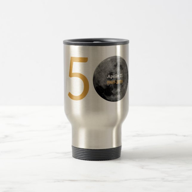 Caneca para aniversário de Apollo 11 o 50th (Centro)