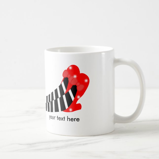 Caneca para beber café pernas de bruxa (Direita)
