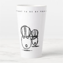 Caneca para café latte | Coelhinho-Casal | Esteja
