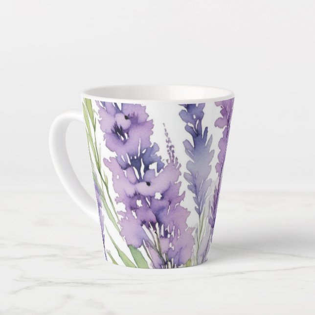Caneca para café latte Lilac (Ângulo esquerdo)