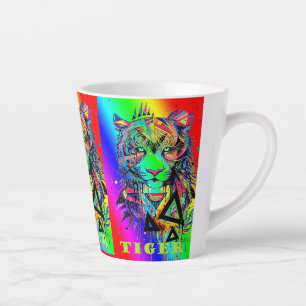 Caneca para café latte/Tigres