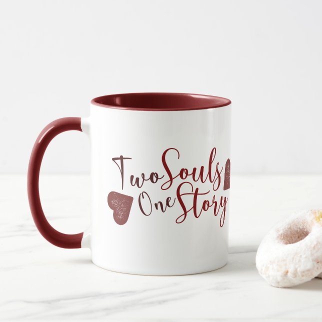 Caneca para Casais | Ideia de Presente de Dia dos  (Com Donut)