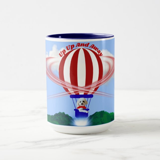 Caneca Para Cima E Para Fora, Feliz Aniversário Mug (Centro)