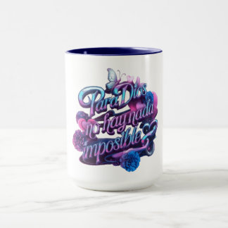 Caneca Para DIOS no hay nada imposible.
