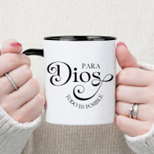 Pará Dios Todo Possível Café Cristão Espanhol