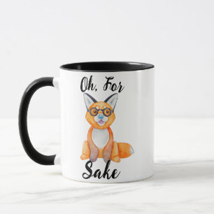 Caneca Para Fox Sake Pun Novelty Engraçado
