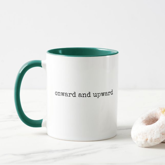 Caneca Para frente e para cima, (Com Donut)