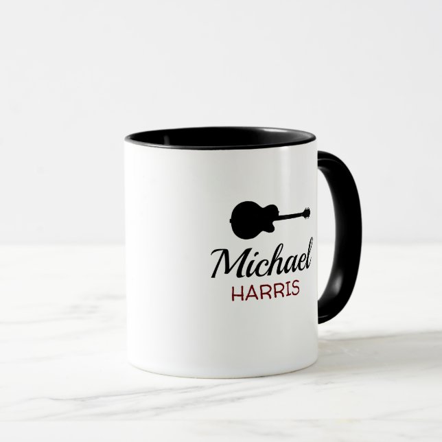 caneca para guitarrista (Frente Esquerda)
